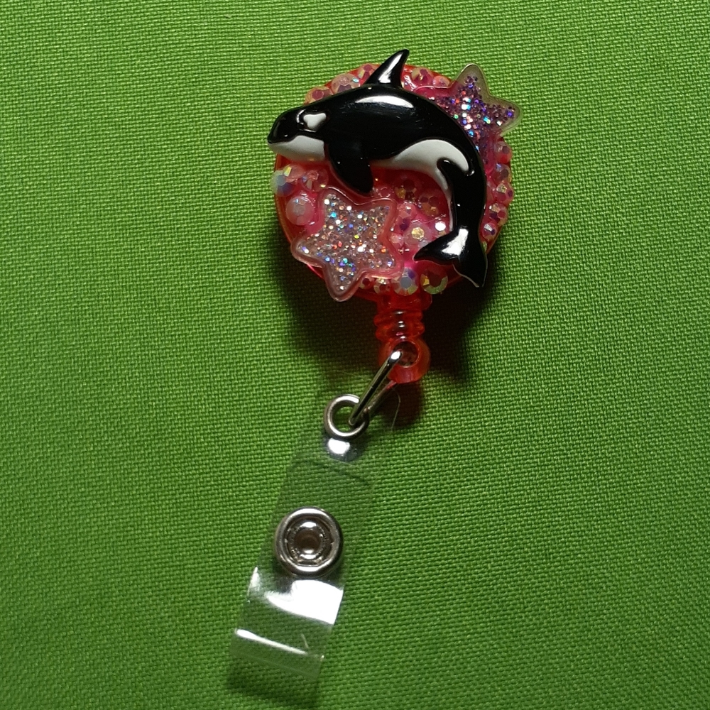 Orca love retractable badge reel.